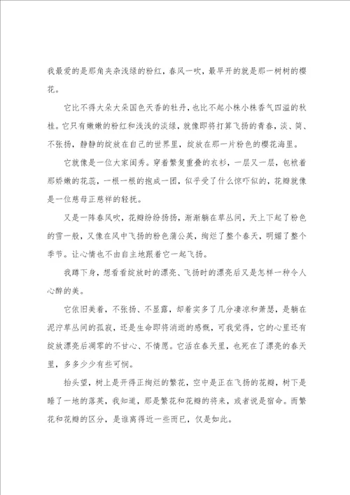 美丽的作文600字
