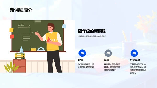 四年级学习总结讲座PPT模板