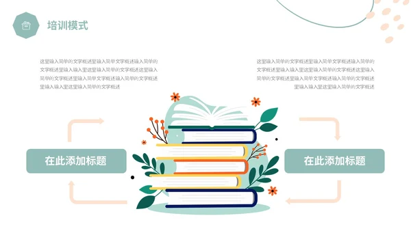 简约形状小清新绿植学习汇报总结心得体会分享PPT学习分享