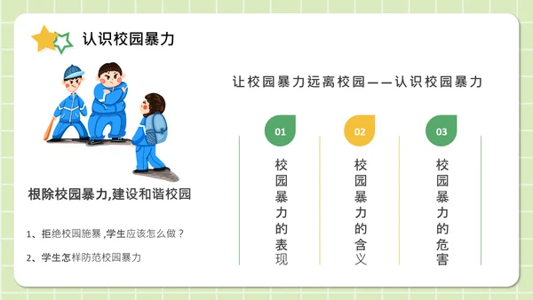 反对校园暴力构建阳光校园通用PPT模板