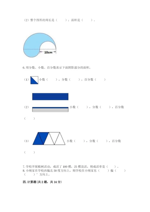 人教版六年级上册数学期末测试卷附完整答案【全优】.docx