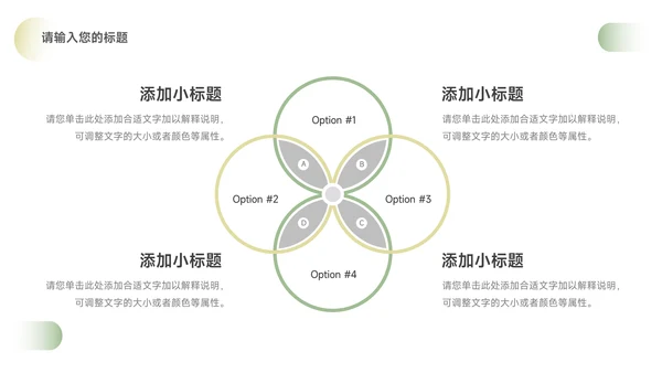 绿色简洁大气年终总结汇报PPT模板