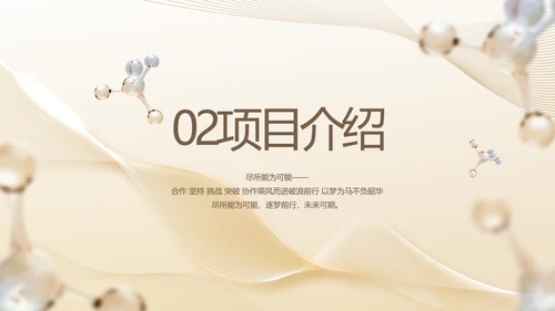 金色高档医美商业计划书动态PPT