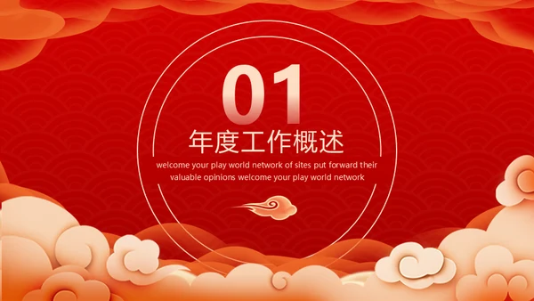 剪纸风虎年工作计划通用PPT模板