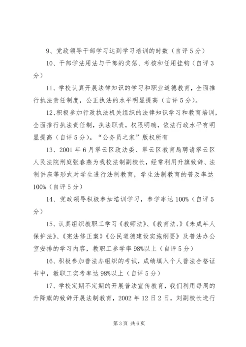 四五”普法工作自查报告 (2).docx