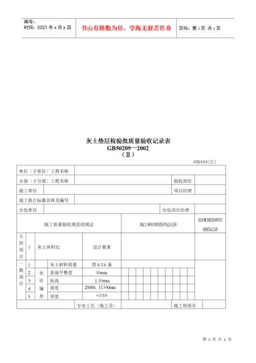 建筑装饰装修工程检验批质量验收记录表.docx