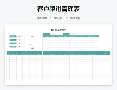 客户跟进管理表