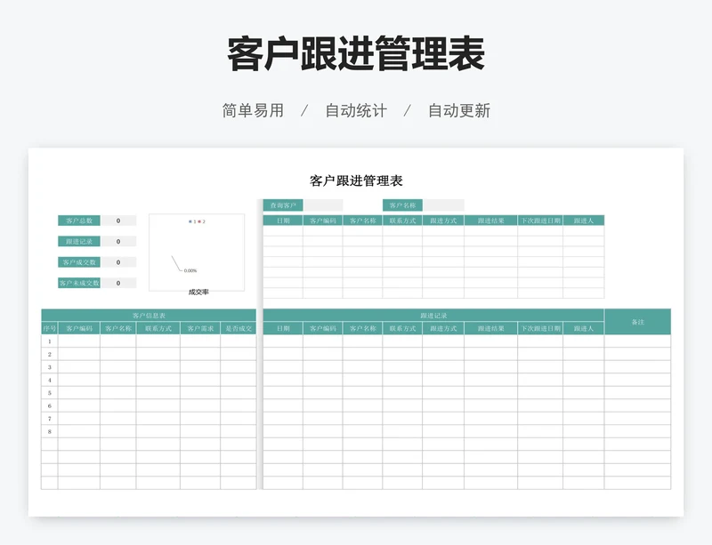 客户跟进管理表