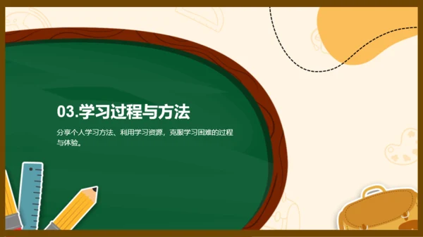 黄棕插画风学习总结汇报