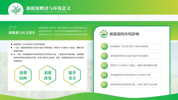 绿色新能源环保工业化PPT模板
