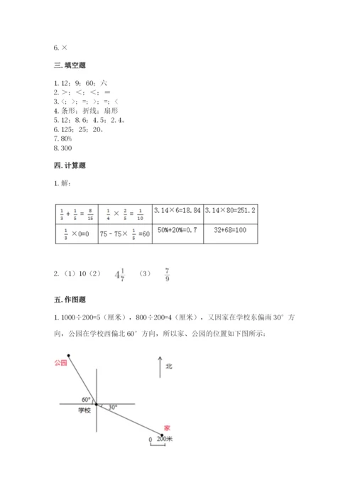 小学六年级数学上册期末考试卷精品【满分必刷】.docx