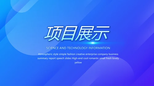 蓝色公安科技信息化建设工作总结汇报动态PPT模板