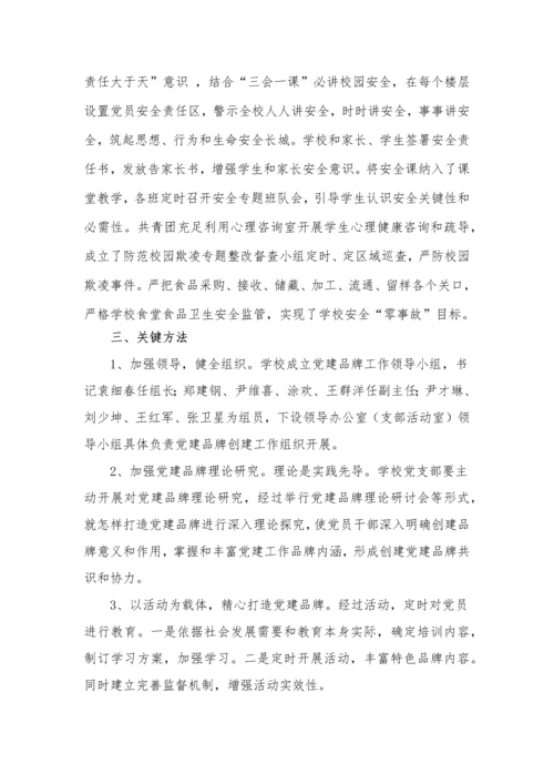 保安镇小学开展党建引领创建先锋校园主题活动实施专业方案草案.docx