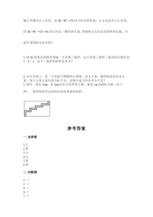 北师大版数学六年级下册期末测试卷附答案【满分必刷】.docx