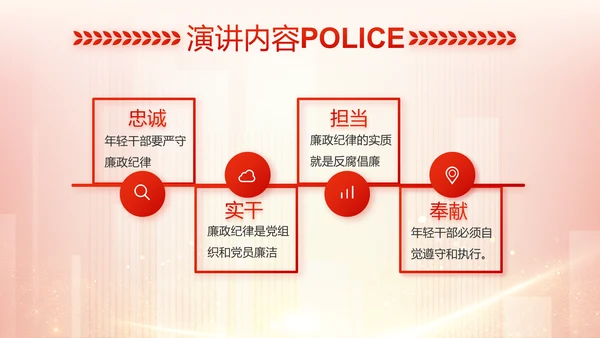 红色大气公安警察工作总结计划PPT