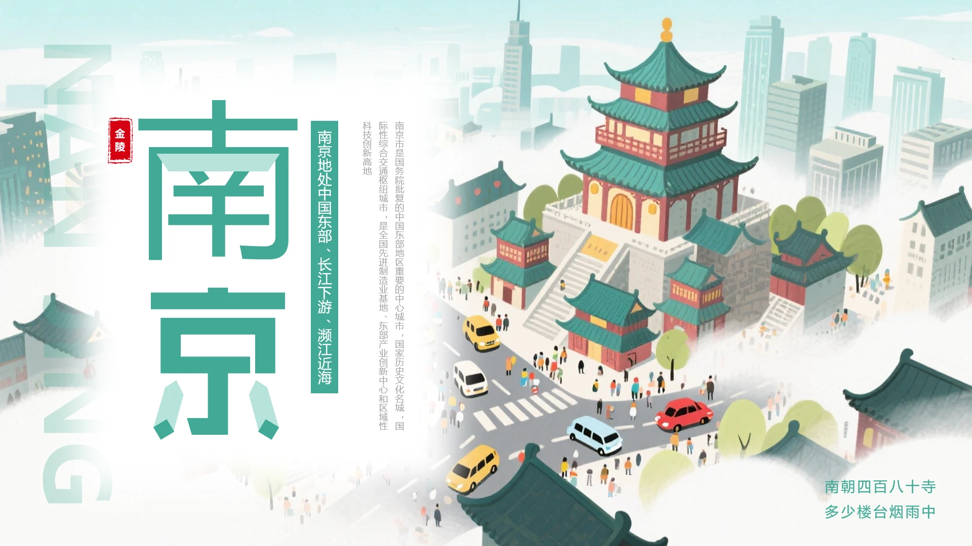 南京旅游宣传南京旅游攻略景区介绍PPT