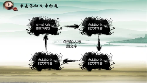 中国风水墨廉政文化建设动态ppt模板