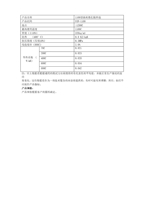 超级高温隔热材料纳米级微孔隔热材料