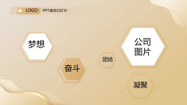 金色项目商业计划书PPT动态模板