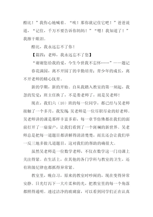 我永远忘不了你作文.docx