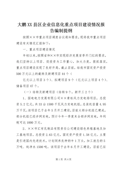 大鹏XX县区企业信息化重点项目建设情况报告编制提纲 (3).docx