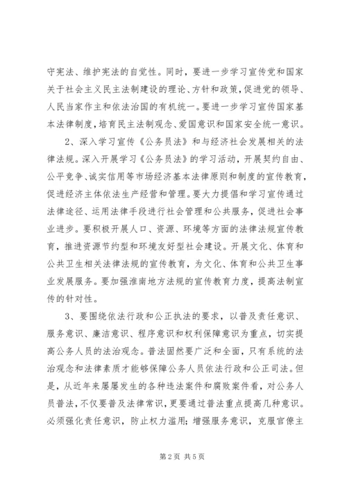 涡阳县交通局关于贯彻落实“五五”普法规划的实施意见.docx