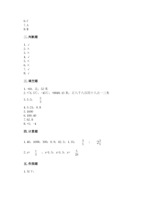 沪教版数学六年级下册期末检测试题附参考答案【综合卷】.docx