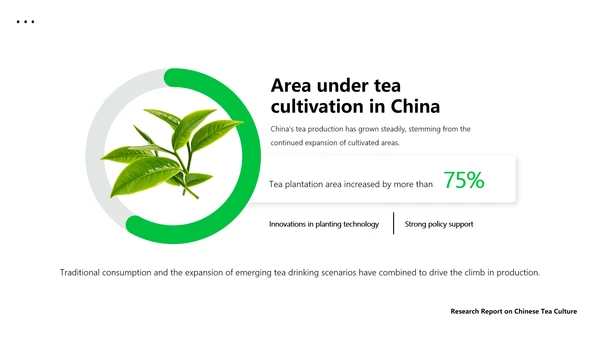 绿色简约中国茶文化研究英语演讲