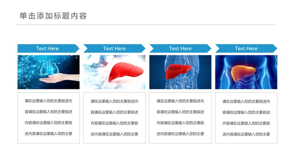 医疗医学人体肝脏解析ppt动态模板