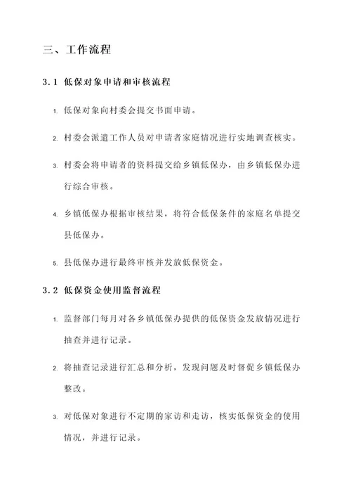农村低保监督检查工作方案