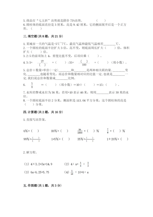 小学六年级下册数学期末卷附答案（典型题）.docx