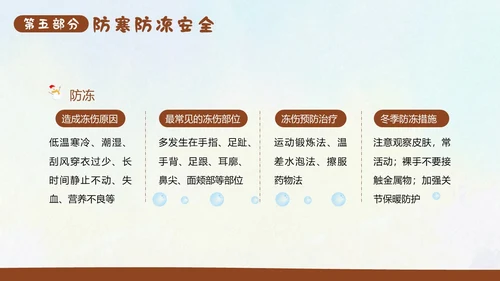 幼儿园寒假安全教育主题班会PPT课件