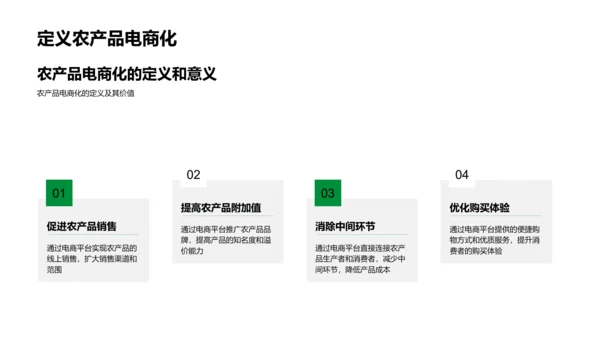 农产品电商发展探析PPT模板