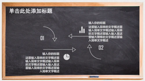 对话框黑板毕业论文答辩通用PPT模板