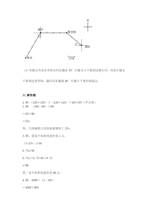 小学六年级上册数学期末测试卷附参考答案【典型题】.docx