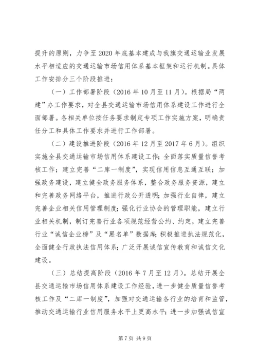 交通运输行业信用体系建设重点工作方案.docx
