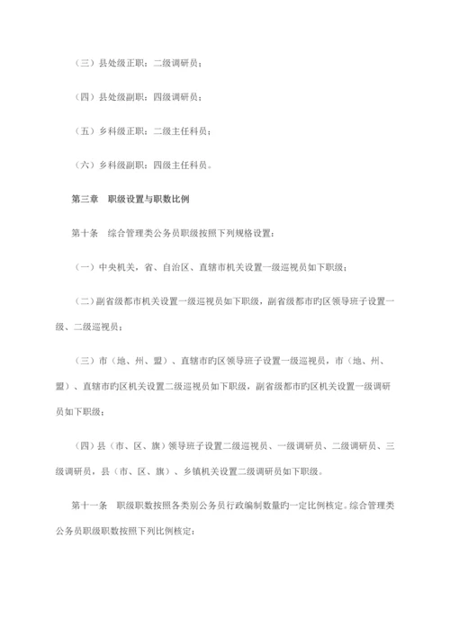 公务员职务与职级并行规定.docx