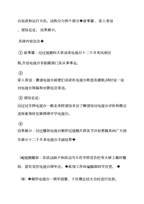 电视台台庆专业策划专项方案.docx