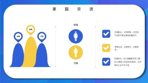 新学期家长班会通用PPT模板