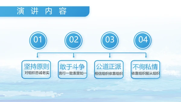 蓝色海警部队工作汇报动态PPT