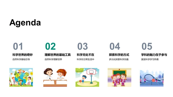 自然科学基础课PPT模板