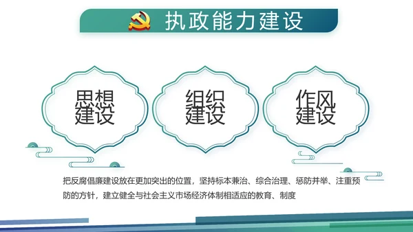 蓝色大气党建党风廉政建设动态PPT