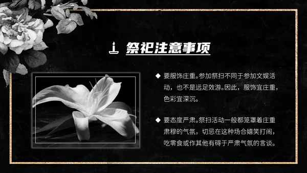 清明扫墓追悼会祭奠白事入殓师PPT模板