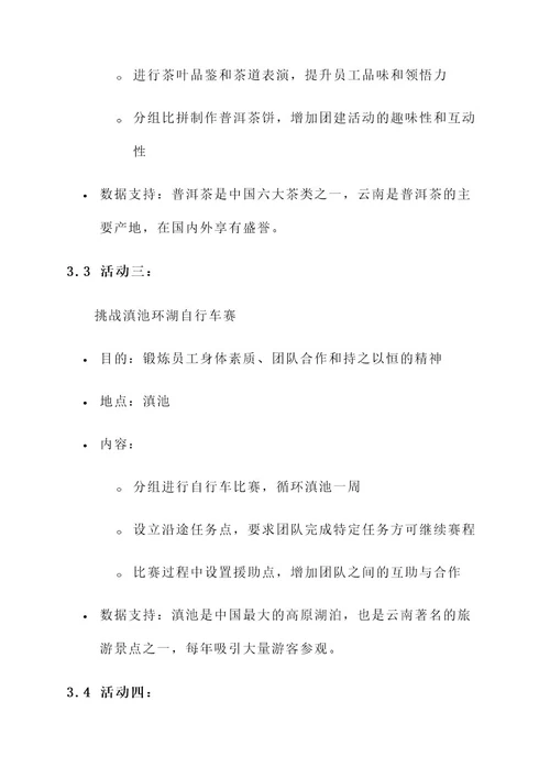 云南比较好的公司团建方案