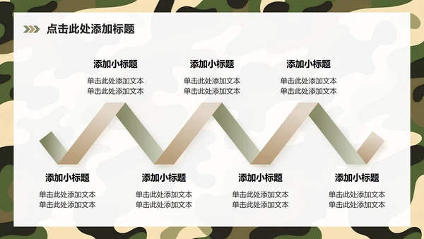 绿色几何商务风军训成果展示汇报PPT模板