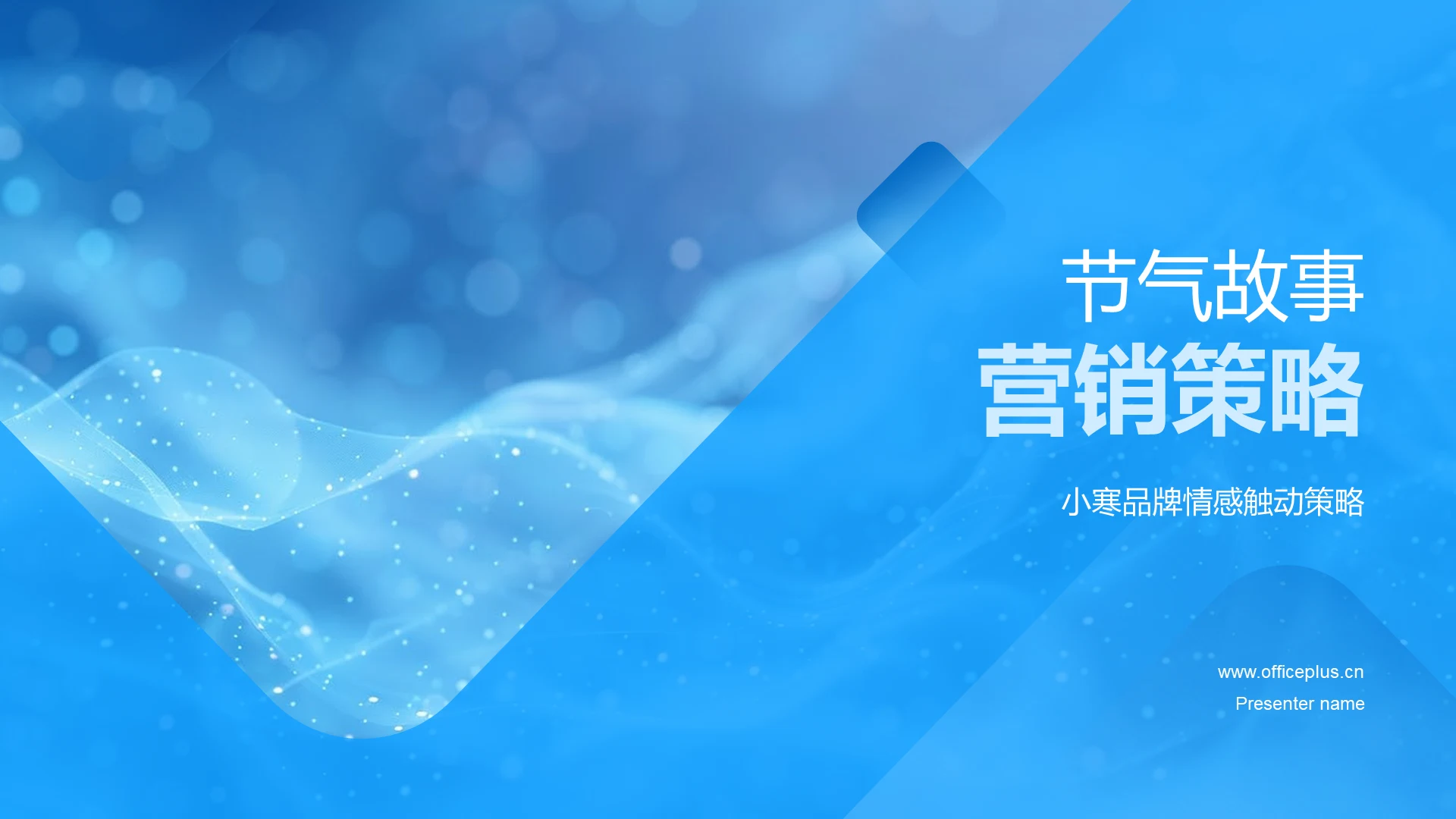 节气故事营销策略PPT模板
