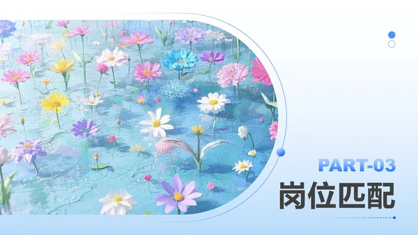 浅蓝色小清新风花卉主题大学生个人简历PPT模板