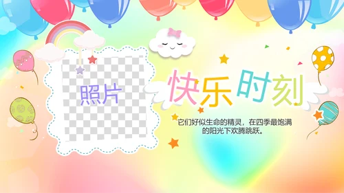 生日快乐生日派对纪念册动态PPT