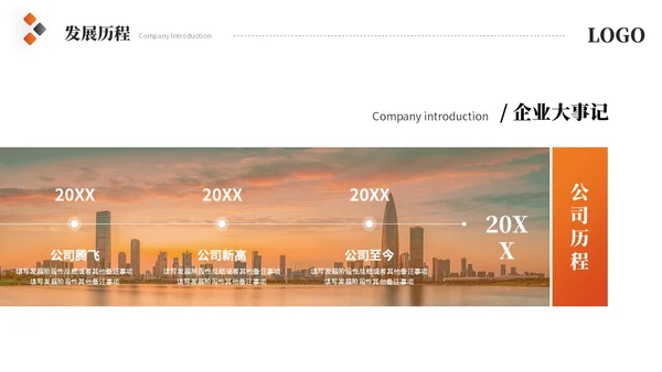 简约商务橙色公司介绍企业介绍产品介绍企业宣传ppt模板