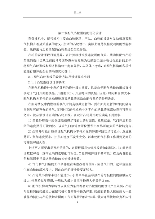 凸轮型线对发动机性能影响毕业论文.docx